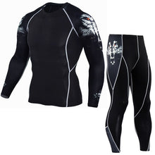 Load image into Gallery viewer, Thermal Mens Underwear   Long Sleeve Fitness Tights Men's Compression Elasticity Quick Dry Breath  Men's Thermal Underwear  4XL